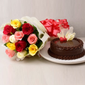 roses bouquet cake online
