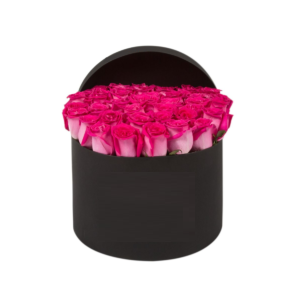 24 pink roses box