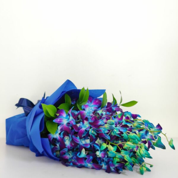 blue orchid bouquet