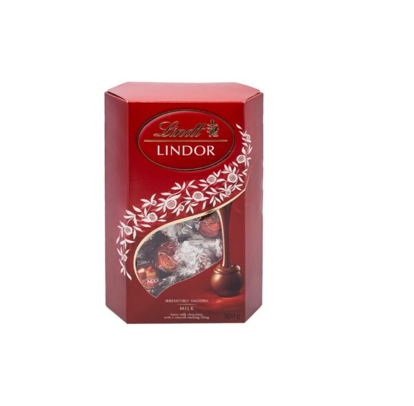 Lindt Lindor Milk Chocolate With Melting Filling - 500g