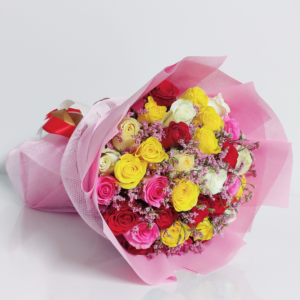 35 mixed roses bouquet