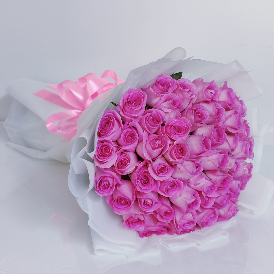 51 PINK ROSES BOUQUET