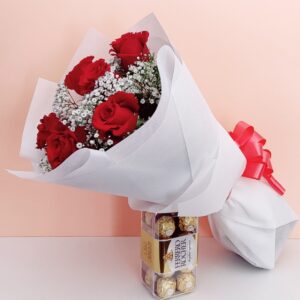 bouquet and Ferrero Rocher