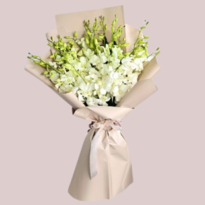 white orchid bouquet