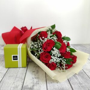 red rose bouquet patchi chocolates