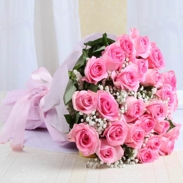 Send a beautiful bouquet of 24 pink roses to the most loved one and make her birthday memorable.