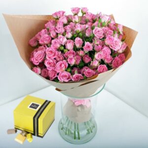 spray roses and patchi