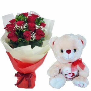 To share your deepest feelings without having to say them out loud, a sparkling bouquet of Bright Red Roses convey emotions.