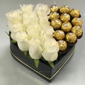 Roses and Ferrero Chocolate Delivery