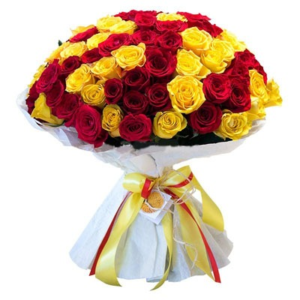 101 Yellow Red Roses