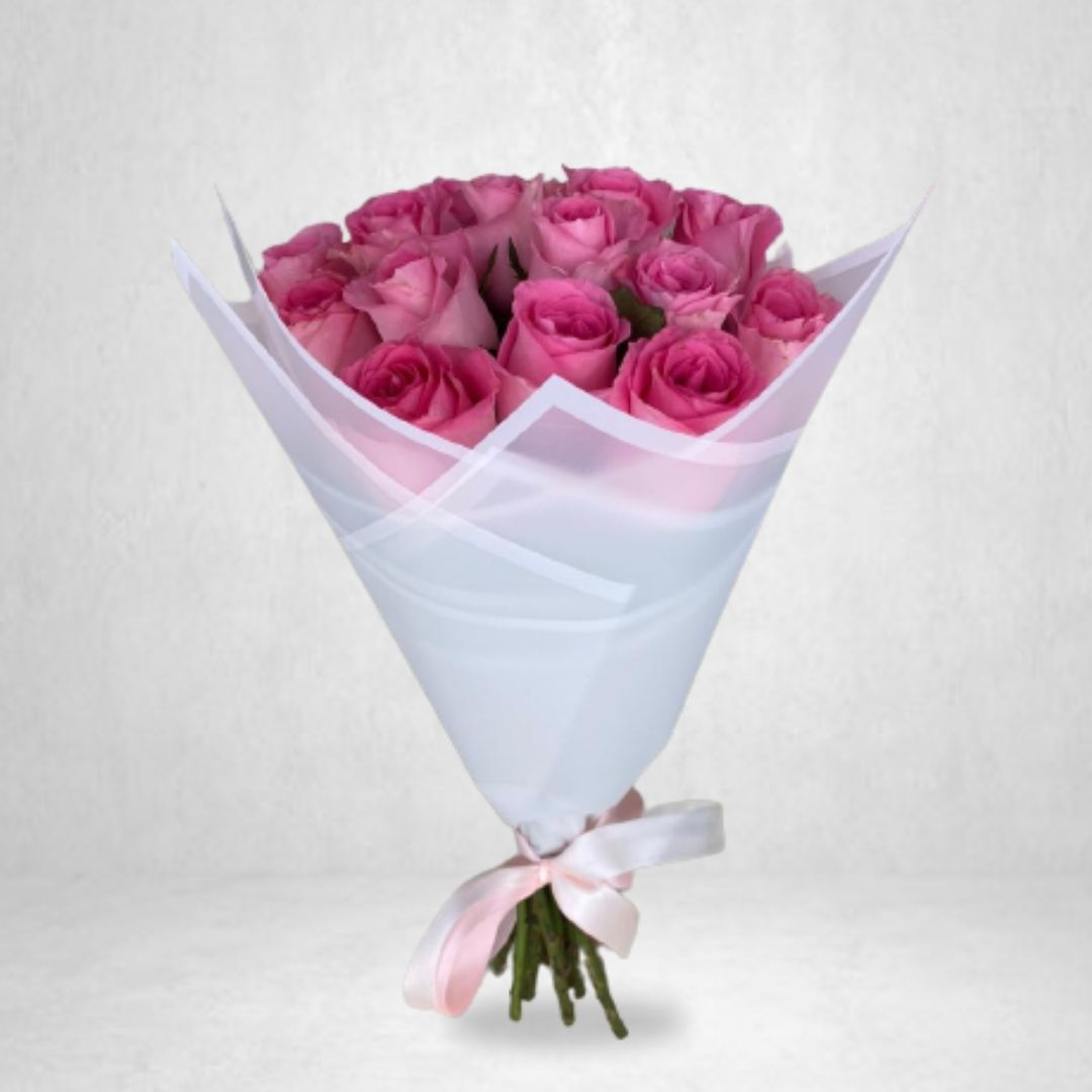 5 Pink Roses with Premium Wrapping