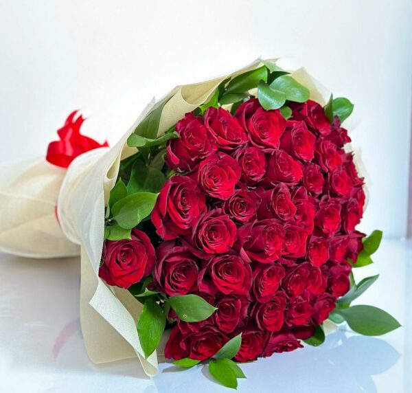 40 red roses bouquet
