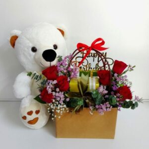 Red Roses Patchi Chocolate Teddy Bear