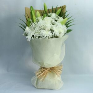 Mixed White Flower Bouquet